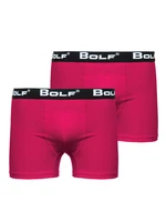 Ružové pánske boxerky Bolf 0953-2P 2 PACK