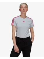 Tričká s krátkym rukávom pre ženy adidas Originals - sivá