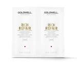 Šampón a kondicionér pre suché vlasy Goldwell Rich Repair - 2x10 ml (206261)