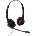 plusonic 6337-10.2P headset pre softvérový telefón s USB káblový na ušiach čierna