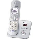 Panasonic KX-TG6821 DECT, GAP bezdrôtový analógový telefón  záznamník, handsfree strieborná, sivá