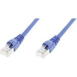 Telegärtner L00000A0084 RJ45 sieťové káble, prepojovacie káble CAT 6A S/FTP 1.00 m modrá samozhášavý, s ochranou 1 ks