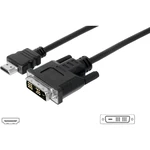 Digitus HDMI / DVI káblový adaptér #####HDMI-A Stecker, #####DVI-D 18+1pol. Stecker 10.00 m čierna AK-330300-100-S možno