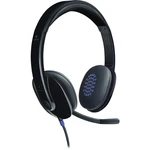 Logitech H540 headset k PC s USB káblový na ušiach čierna