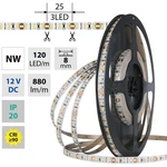 LED pásek McLED 12V neutrální bílá CRI90 š=8mm IP20 9,6W/m 120LED/m SMD2835 ML-121.839.60.2