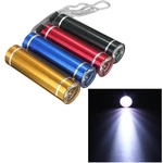 TIR Lens 1w Strong Light EDC LED Flashlight AAA Battery Mini Torch Keychain Light