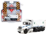 2019 Mack Granite Dump Truck White with Blue Stripes "NYPD (New York City Police Dept)" "S.D. Trucks" Series 16 1/64 Diecast Model Car by Greenlight