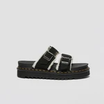 DR. MARTENS Myles Suede Buckle Slide Sandals