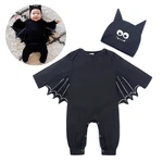 0-2Y Toddler Cosplay Costume Set Photo Clothes Bat Hat Set Baby Halloween Outfit