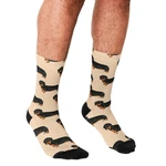 Funny Men's socks Sausage Dog Lovers Pattern Printed hip hop Men Happy Socks cute boys street style Crazy Socks for men