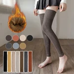 Women Leg Warmer Leggings Autumn Thermal Thicken Long Over Knee Pile Elastic Thigh High Socks Winter Accessories Free Shipping