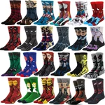 Men fashion socks anime funny socks hip hop personality anime socks cartoon fashion skarpety high quality sewing pattern socks