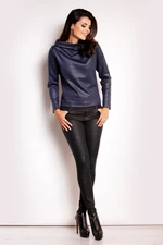 Infinite You Woman's Blouse M113 Navy Blue