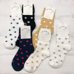 Ladies Socks For Girls Polka Dot Socks Women Black White Cute Kawaii Harajuku Socks Cotton Korean Style Casual Ankle Sock Woman