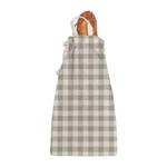 Materiałowa torba na pieczywo Really Nice Things Linen Bread Bag Grey Vichy