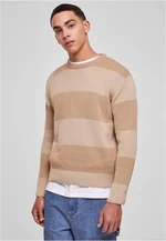 Men's Striped Sweater Beige