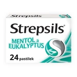 STREPSILS Mentol a Eukalyptus 24 pastiliek