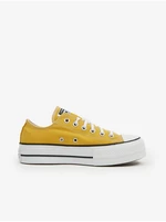 Žlté dámske tenisky na platforme Converse Chuck Taylor All Star Lift