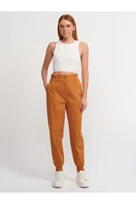 Dilvin 71107 Cupped Jogging Trousers-Orange