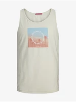 Men's Beige Tank Top Jack & Jones Aruba - Men