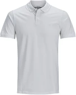 Jack&Jones Pánske polo triko Slim Fit JJEBASIC 12136516 White XL