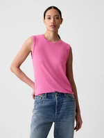 Women's pink linen top GAP
