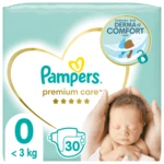 PAMPERS Premium Care Velikost 0, 30 ks