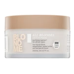 Schwarzkopf Professional BlondMe All Blondes Detox Mask posilňujúca maska pre blond vlasy 200 ml