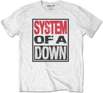 System of a Down T-shirt Triple Stack Box White L