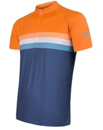 Men's Jersey Sensor Cyklo Summer Stripe Blue/Orange