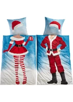 Obojstranná posteľná bielizeň s vianočným motívom