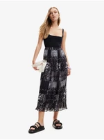 Black women's patterned maxi dress Desigual Cassidi - Women