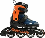 Rollerblade Microblade JR Midnight Blue/Warm Orange 36,5-40,5 Pattini in linea