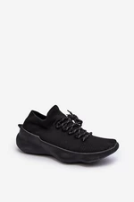 Women's Black Slip-on Sports Shoes Juhitha