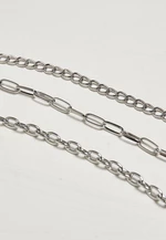 Necklace with razor blade - silver color