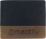 Meatfly Eddie Premium Leather Wallet Black/Oak Portfel