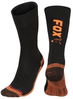 Fox ponožky collection black orange thermolite long sock - 40-43