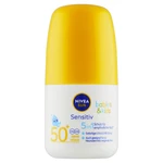 Nivea SUN Sensitive OF50+ dětské opalovací mléko roll-on 50 ml