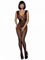 Obsessive N112 černý Bodystocking S/M/L černá