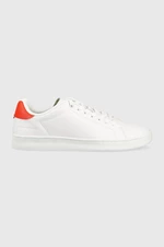 Kožené sneakers boty Tommy Hilfiger COURT SNEAKER LEATHER CUP bílá barva