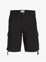 Black Men's Cargo Shorts Jack & Jones Cole