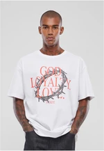 Men's T-shirt God Loyalty Love Oversize white