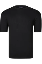 T0737 DEWBERRY MENS T-SHIRT-PLAIN BLACK