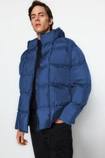 Trendyol Indigo Oversize Windproof Down Winter Jacket