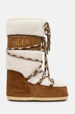 Semišové sněhule Moon Boot MB ICON SHEARLING hnědá barva, 80D1402610 MA03