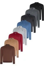 SET OF EIGHT V4007 DEWBERRY MEN'S SWEATSHIRT-BLACK-NAVY-ANTHRACITE-BURGUNDY-GREY-INDIGO-COFFEE-CAMEL