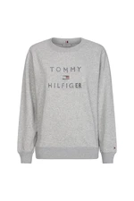 Tommy Hilfiger Mikina - TIARA ROUND-NK SWEATSHIRT sivá