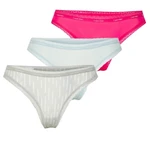 Calvin Klein 3 PACK - dámská tanga QD3802E-6VW XL