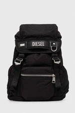 Ruksak Diesel LOGOS BACKPACK dámsky, čierna farba, malý, jednofarebný, X09784.P3889