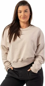 Nebbia Loose Fit Sweatshirt "Feeling Good" Cream XS-S Hanorac pentru fitness